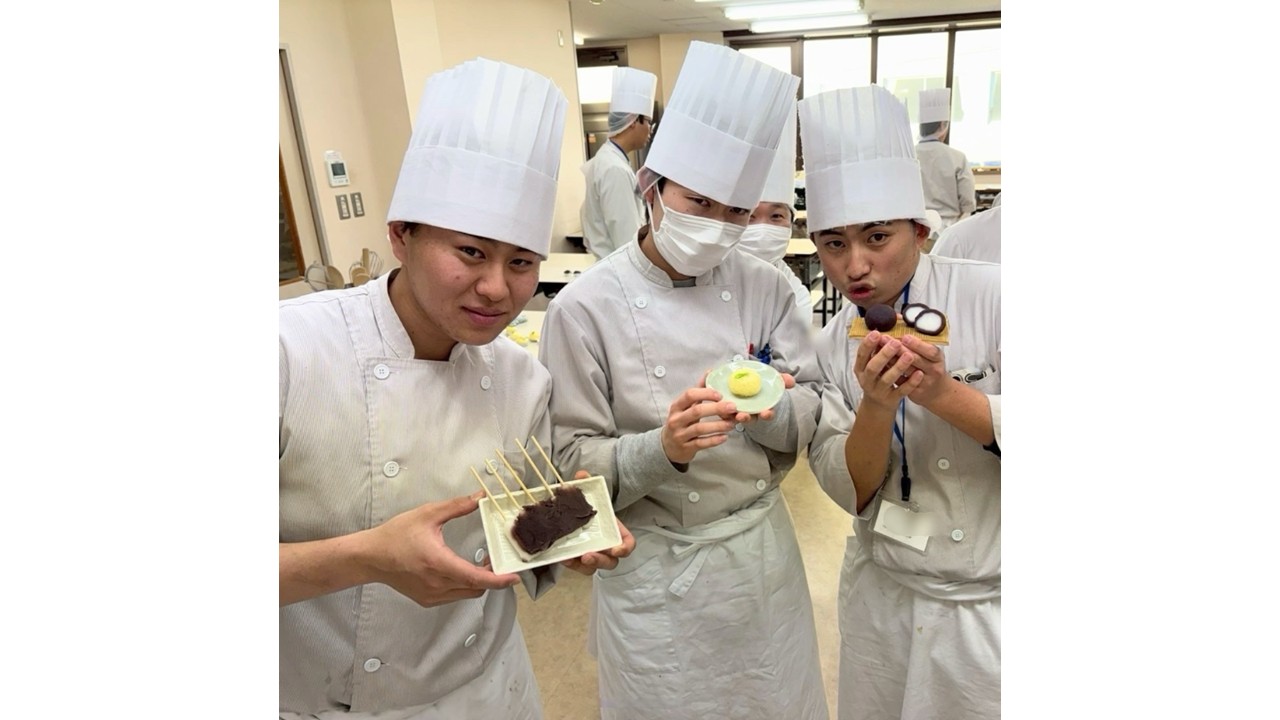 あんころ餅と柚子道明寺